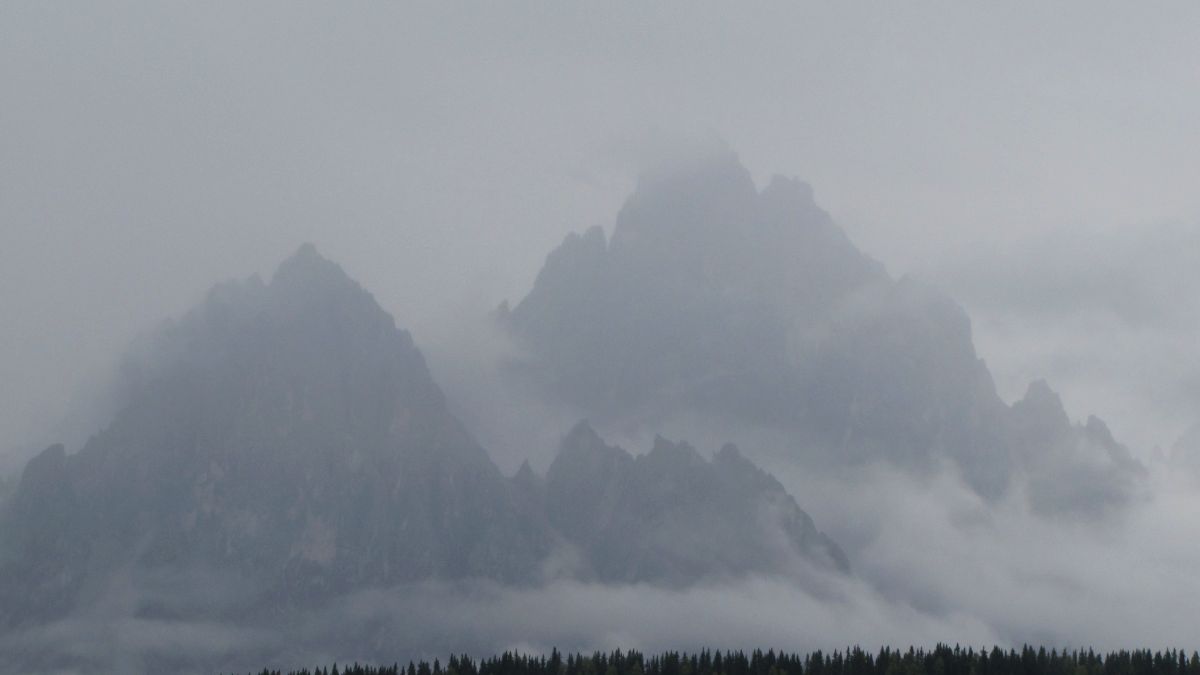 Dolomiten in düster