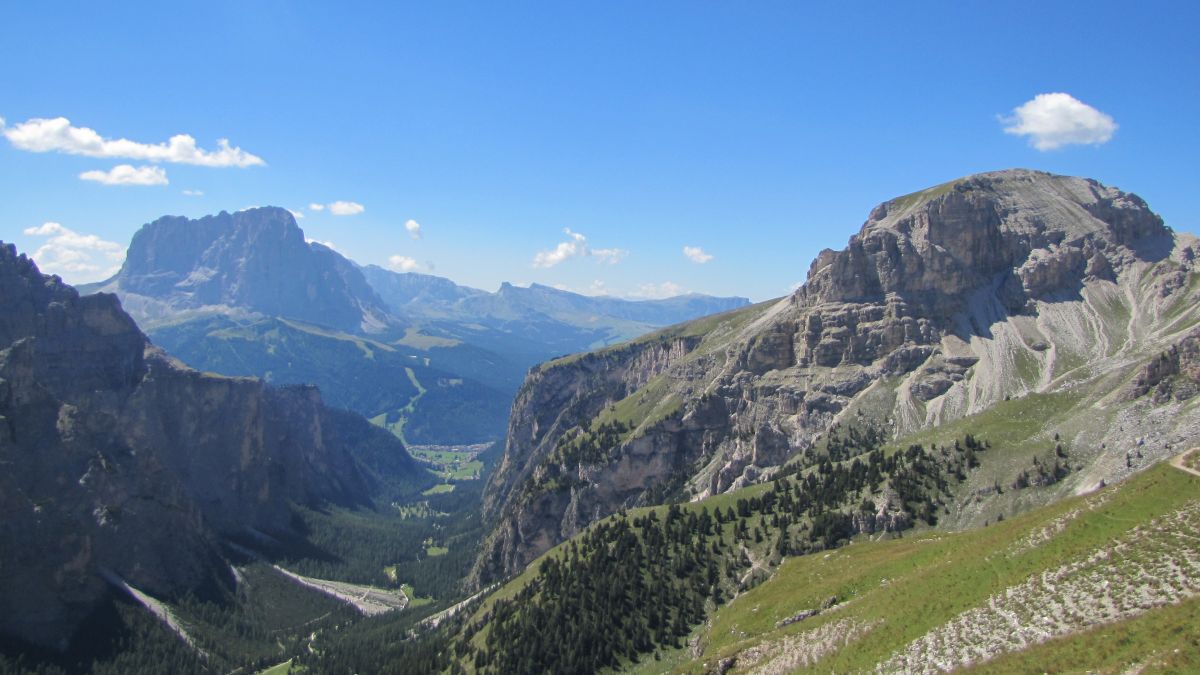Blick in Tal von Wolkenstein