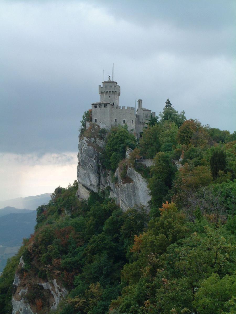 Burg von San Marino auf dem Berg Titano