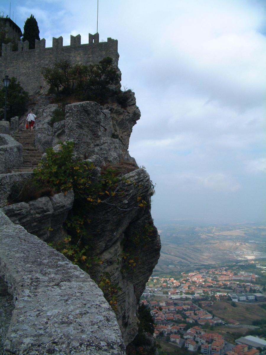 Burg von San Marino auf dem Berg Titano