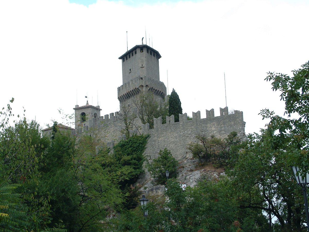 Burg von San Marino auf dem Berg Titano