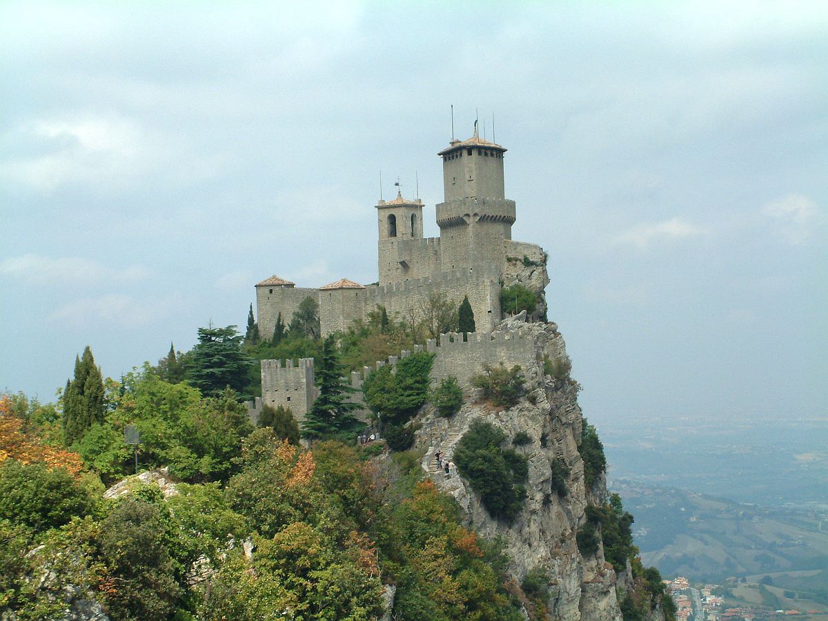 Burg von San Marino auf dem Berg Titano