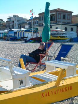 Relaxen am Strand in Porto Recanati