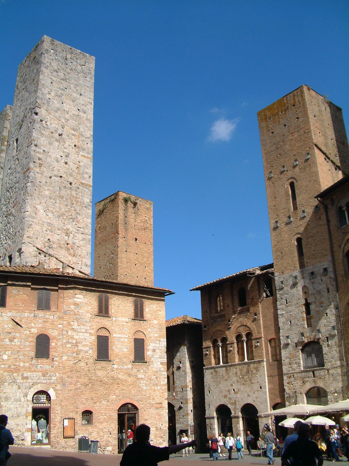 die berühmten Geschlechtertürme von San Gimignano