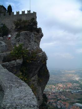 Burg von San Marino auf dem Berg Titano