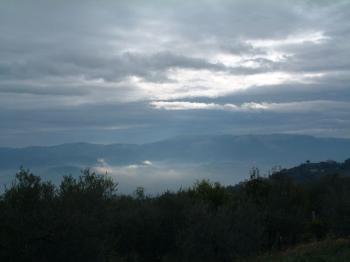 ein dunkler Morgen, ganz Italien ohne Strom