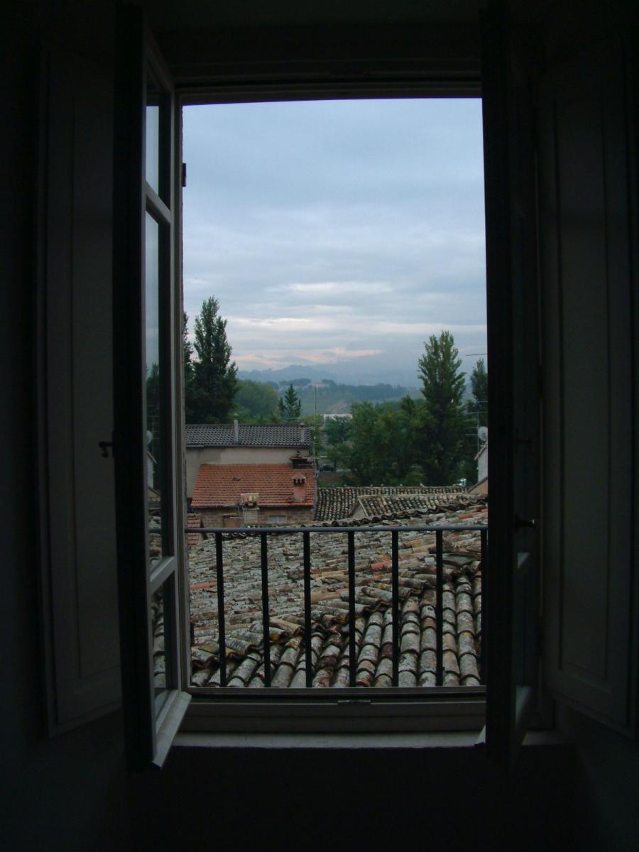 Blick aus unserem Zimmer im Kloster, Bevagna