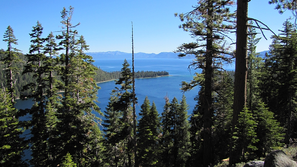 erster Blick auf die Emerald Bay